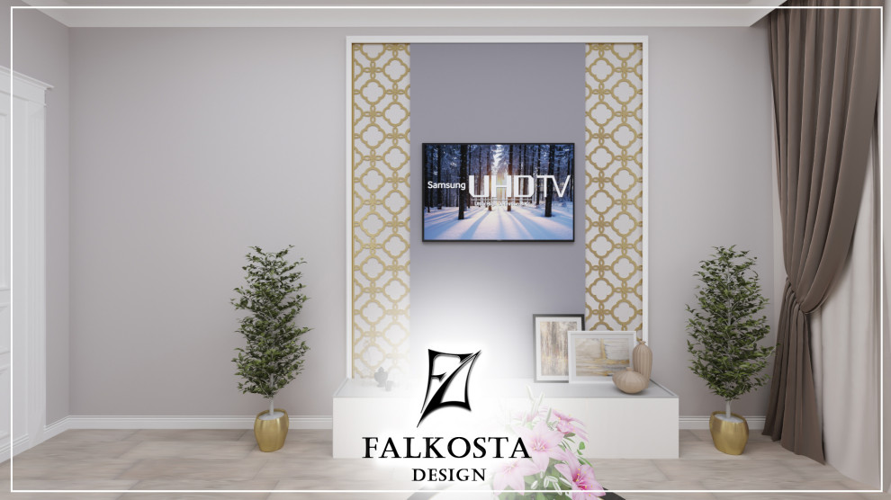 Гостеприимная квартира в неоклассике