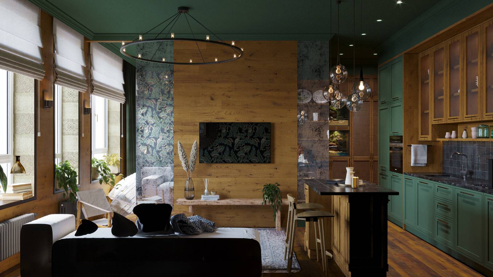 Гостиная-кухня