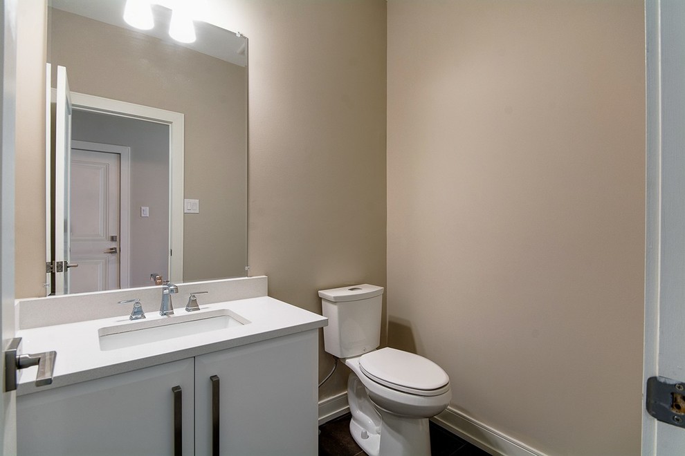 Transitional home design photo in Ottawa