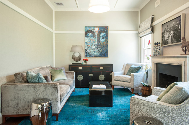 Glen Iris asian-living-room