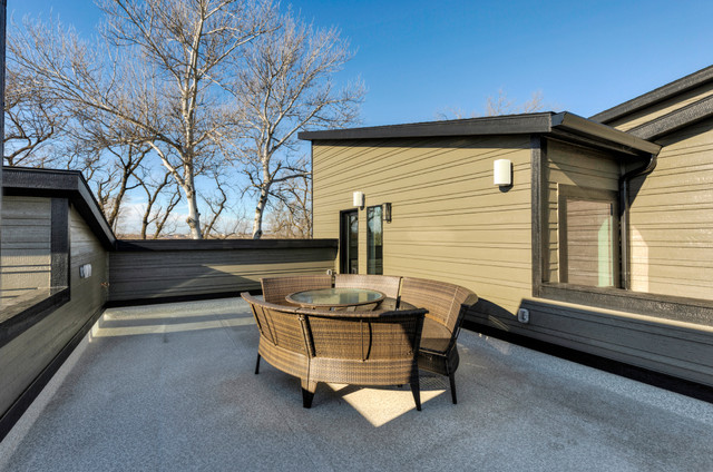 Custom Home with Rooftop Patio contemporary-terrace
