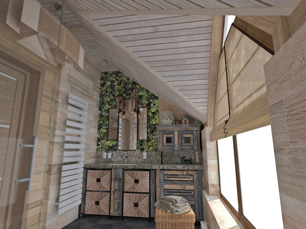 Ванная 2 этаж светлая