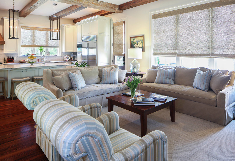 Transitional family room in New Orleans.