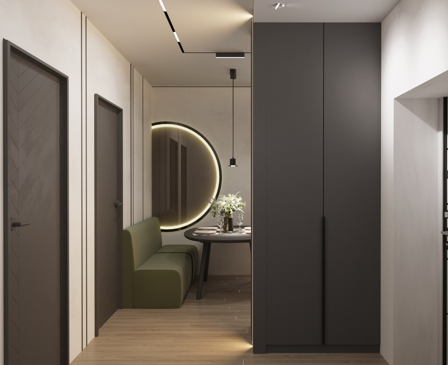 Вид на столовую со стороны входной зоны