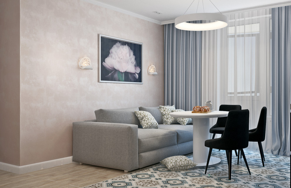 Декоративная штукатурка на кухне.