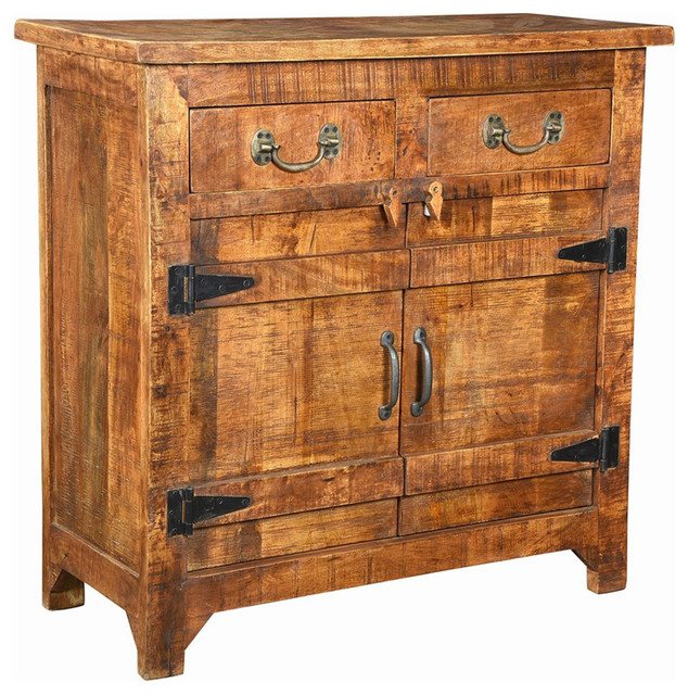 Bengal Manor Mango Wood 2 Drawer Door Cabinet