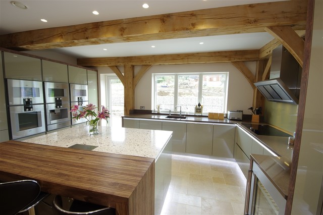 A stylish & modern design with a vintage charm contemporary-kitchen