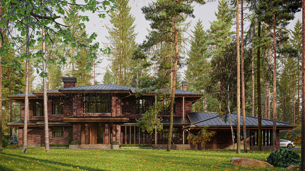 Большой двухэтажный коттедж «Ридли»