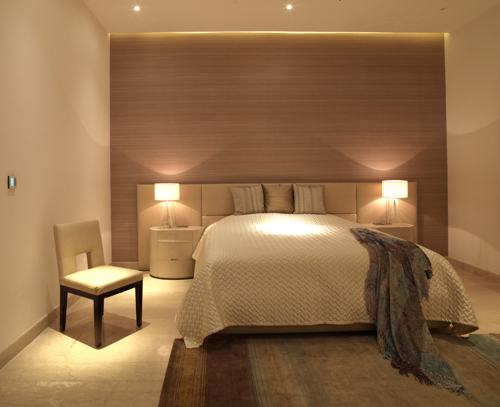 Photo of a modern bedroom in Bengaluru.