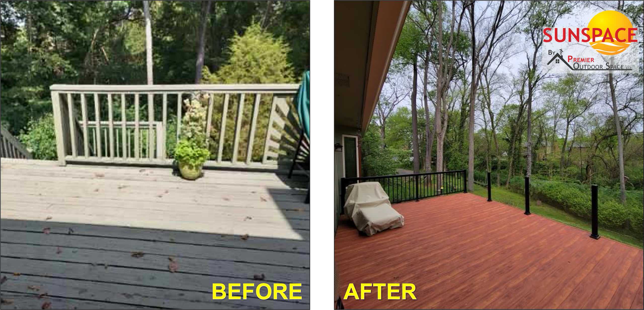 Deck Refresh with Walkout Sunroom