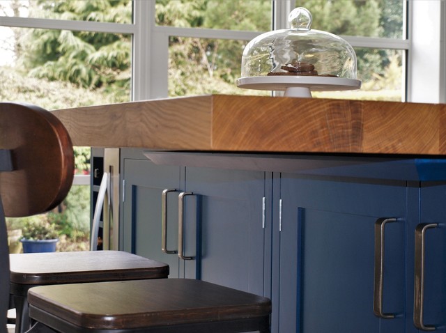 Blue and White Kitchen traditional-kitchen