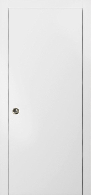 Sliding Pocket Door 24 X 80 Hardware Frames Planum 0010 White Silk
