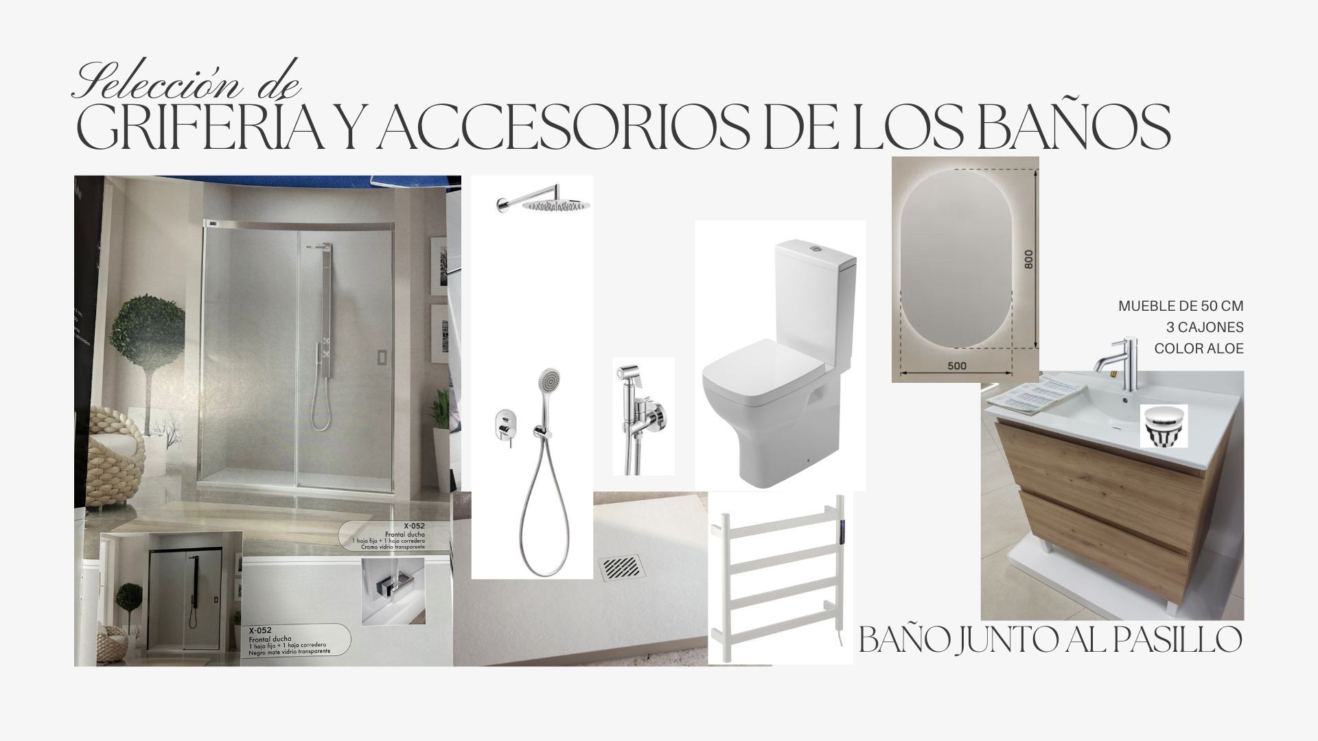Selección de accesorios