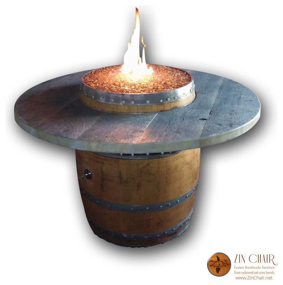 Zin Firepit - Handmade Wine Barrel Fire Pits