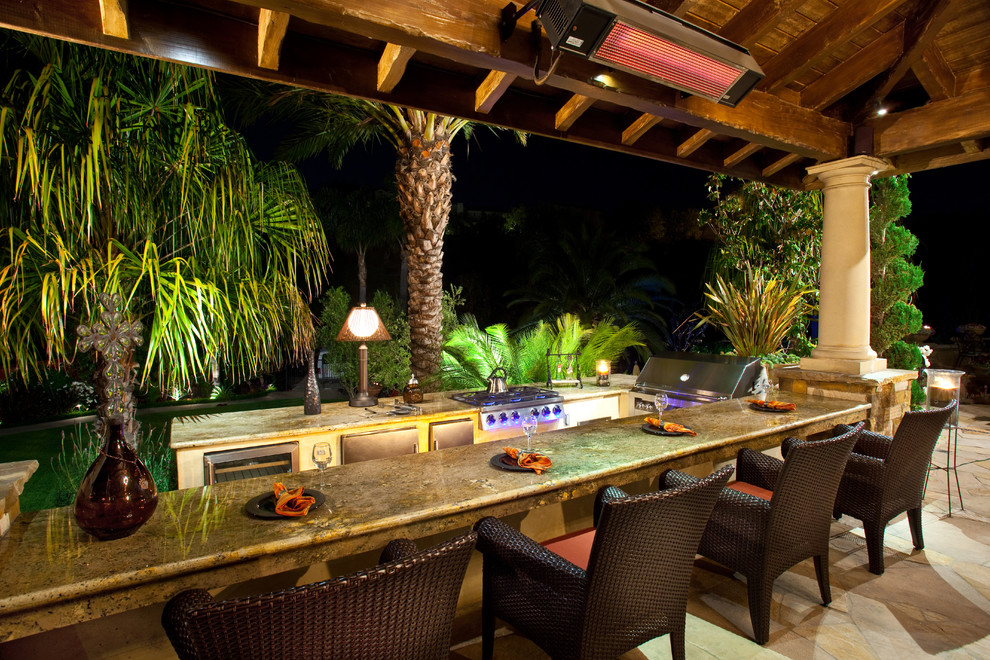 Inspiration for a tropical patio in Orange County.