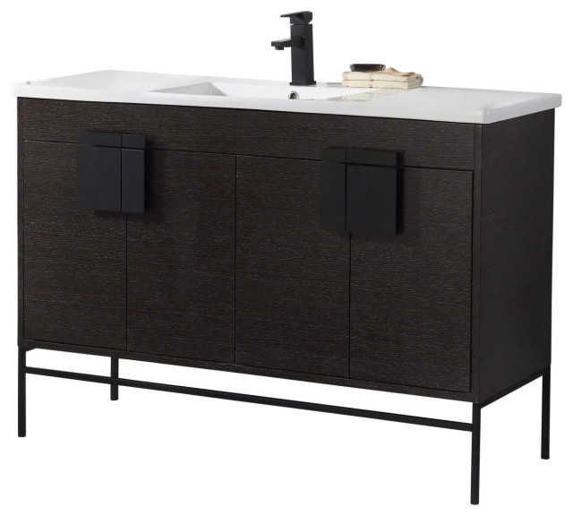 Shawbridge 48" Single Sink Bathroom Vanity Transitional Bathroom