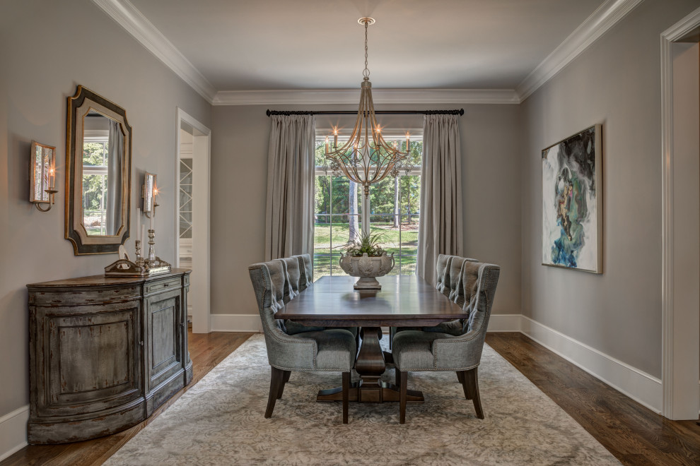 Example of a dining room design in Charlotte