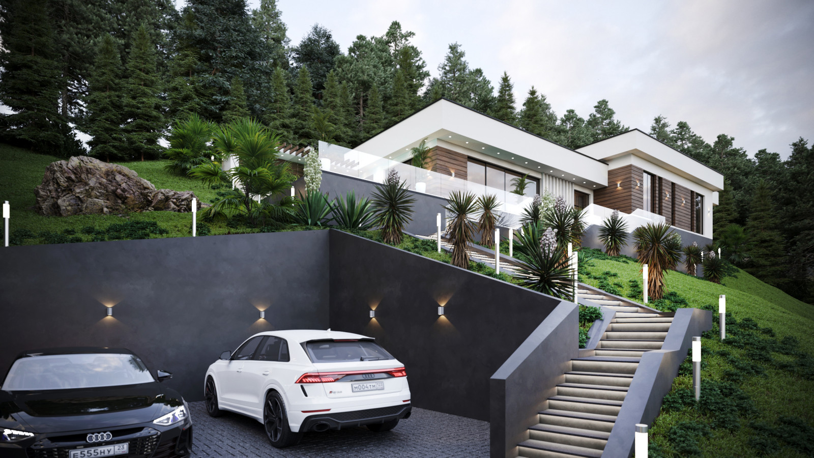 Дом на склоне 180 кв.м.