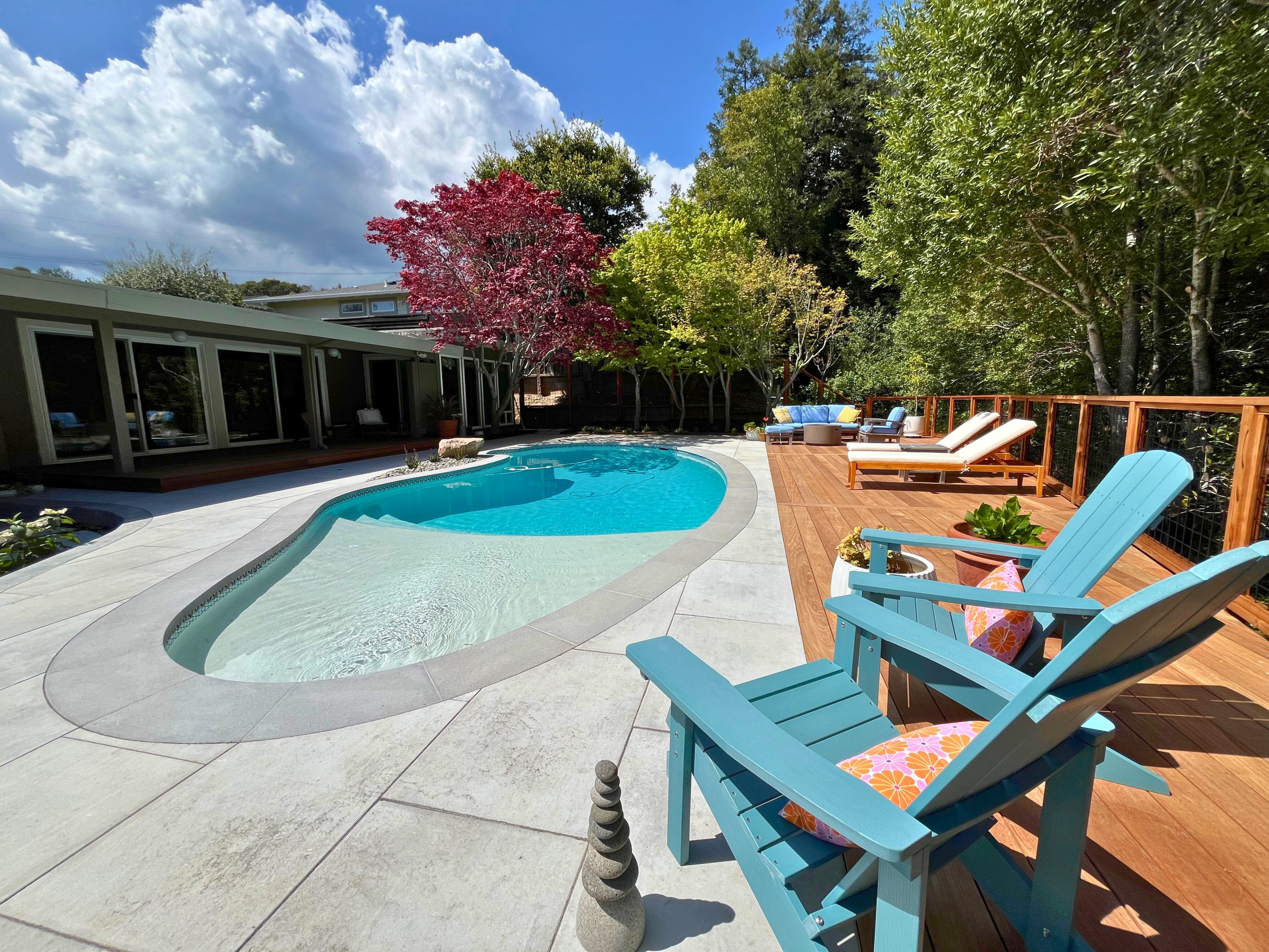 Backyard Pool Deck in San Rafael