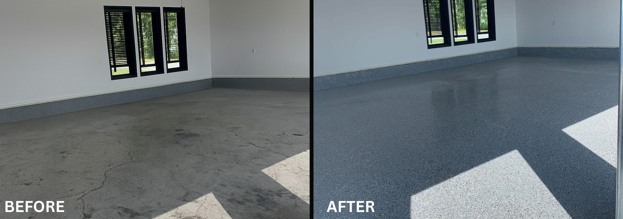 Epoxy Flake Garage Floor