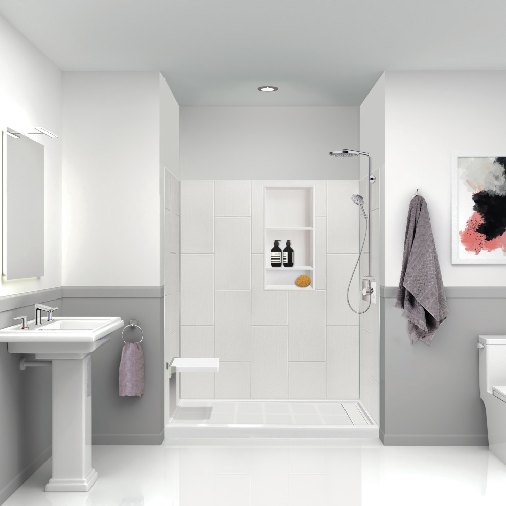 Transolid PWK603672 Prodigy 60"x36"x72" Shower Wall Kit Traditional