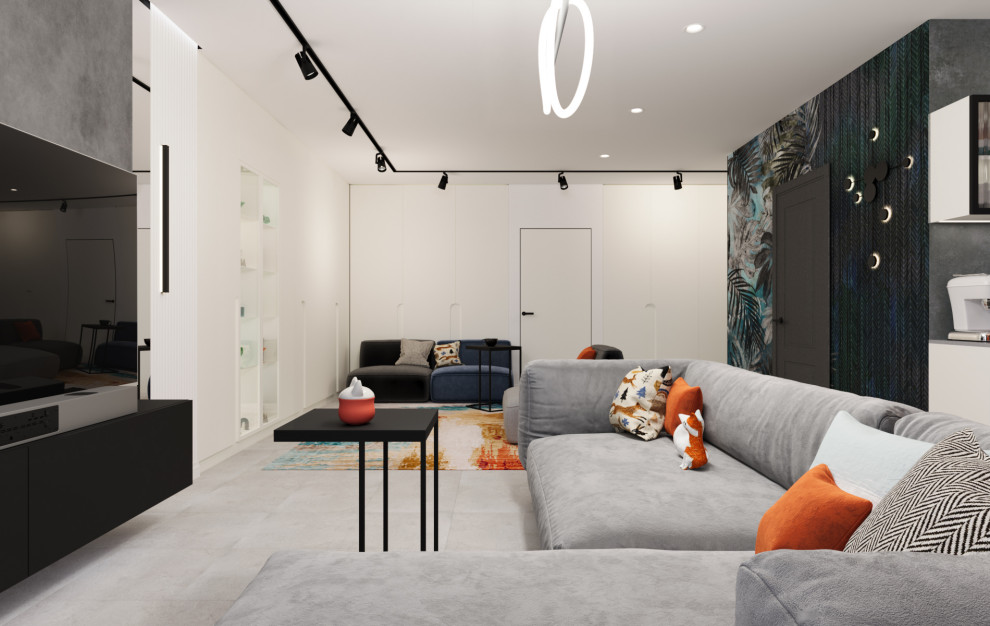 Двухкомнатная квартира с ярким интерьером