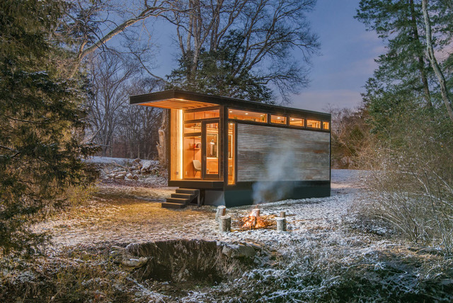 Cornelia Tiny House industriell-fasad