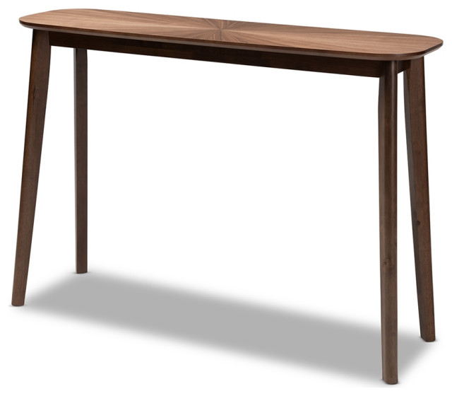 Mid Century Modern Walnut Finished Wood, Mid Century Style Console Table