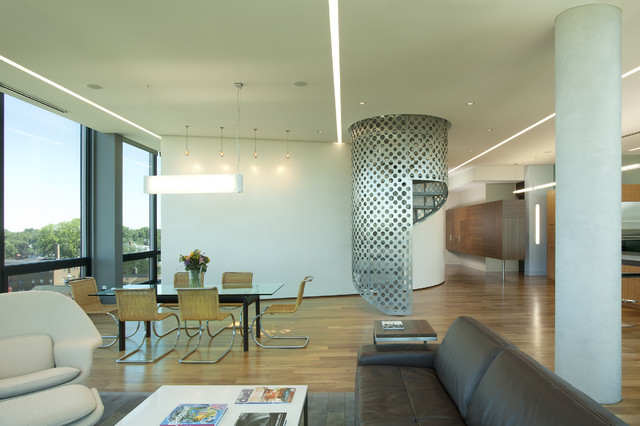 Uptown Penthouse moderne-dagligstue