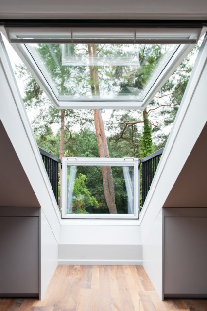 Dachfenster contemporary-living-room