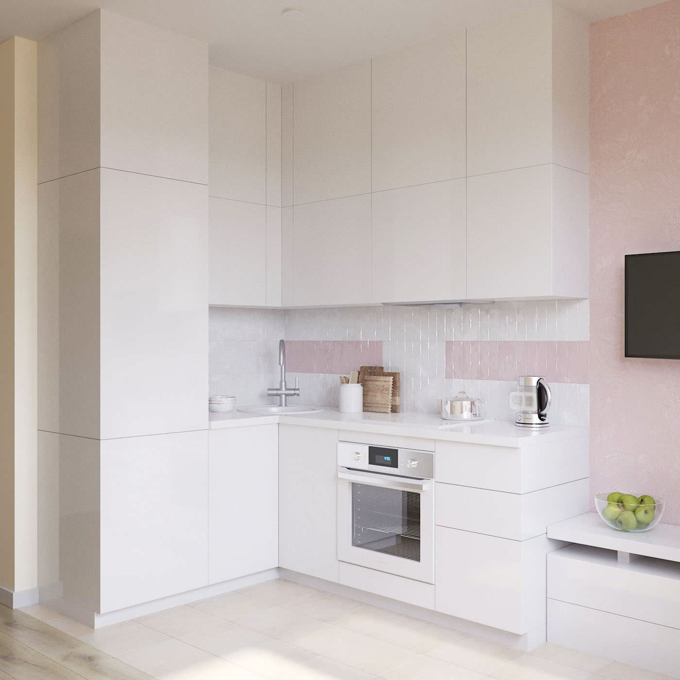 Проект Кухни Гостиной в ЖК «Микрогород».