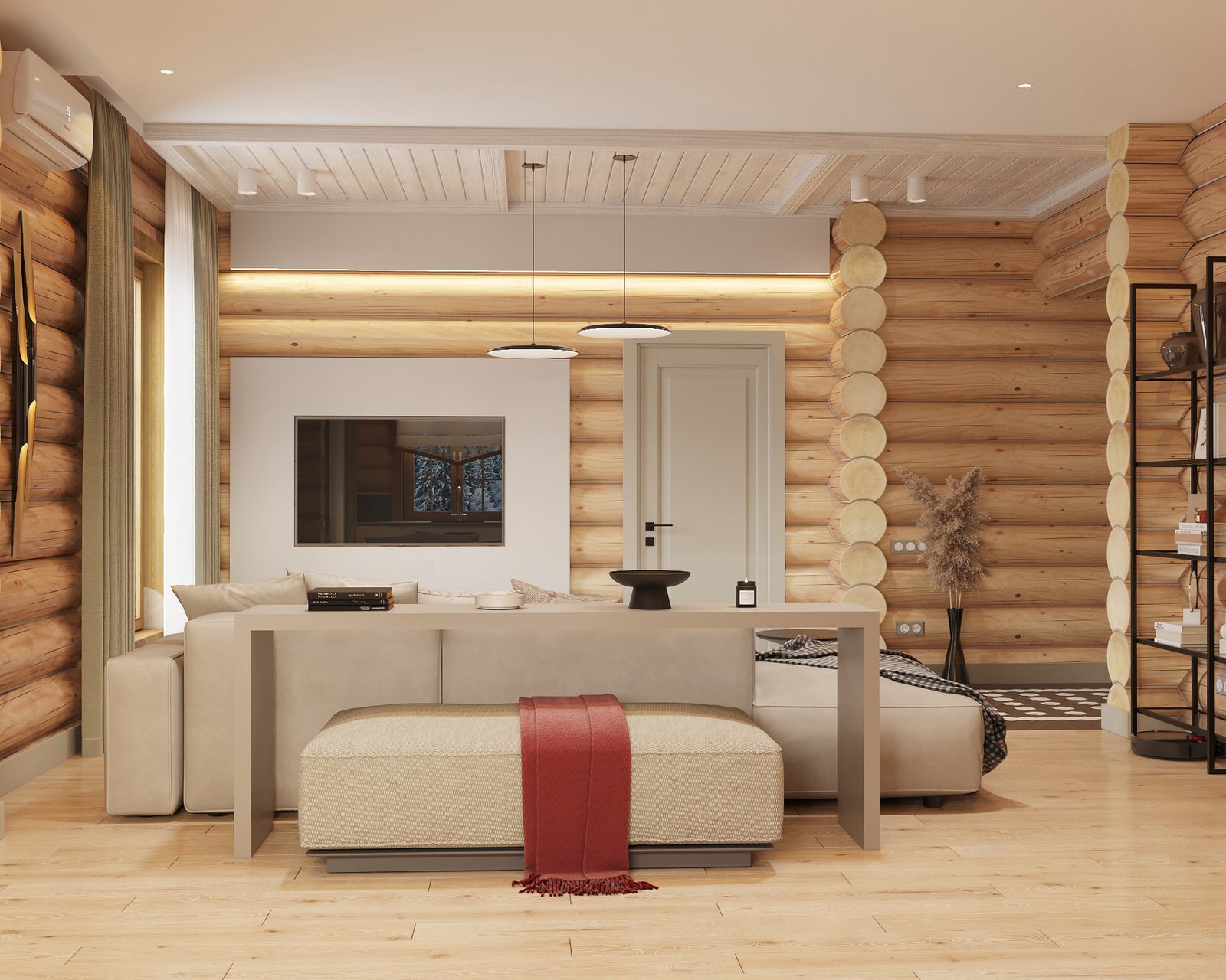 Дизайн проект дома из рубленного бревна