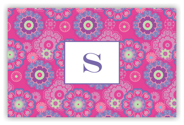 Laminated Placemat Nadria Single Initial, Letter N