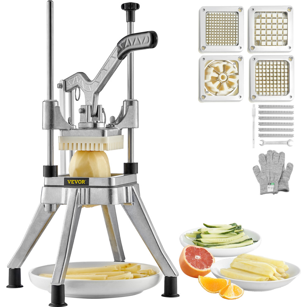 VEVOR Commercial Chopper Commercial Vegetable Chopper with 4 Blades