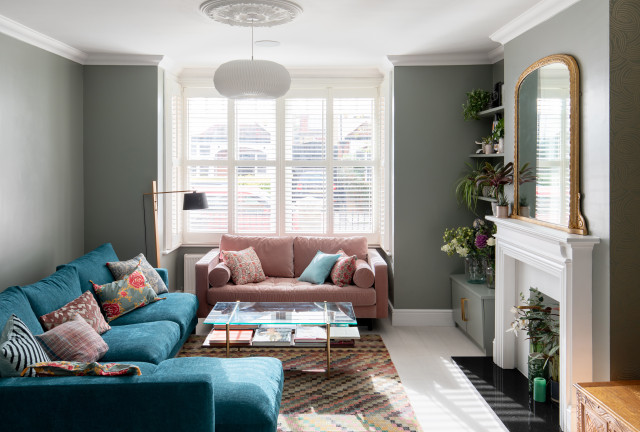 Edwardian Home in the heart of Strawberry Hill contemporary-living-room
