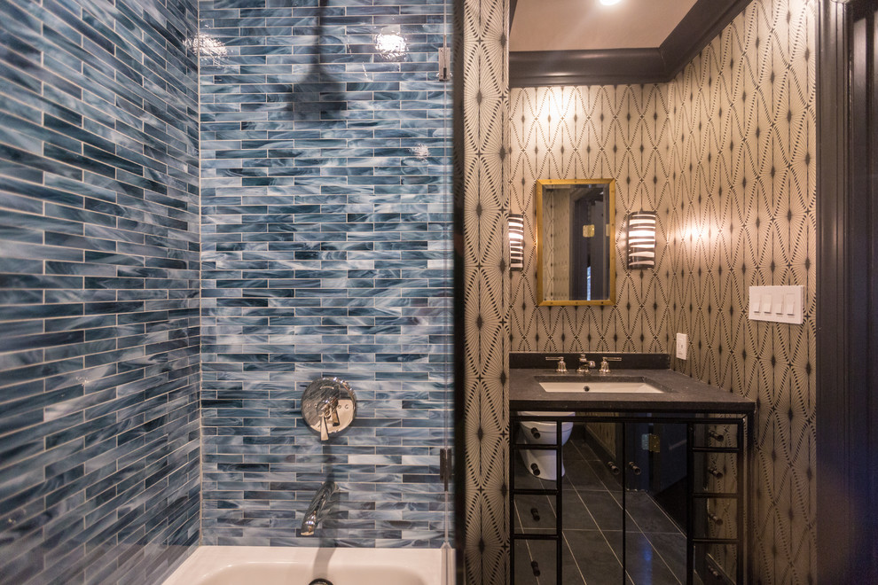 Example of an eclectic bathroom design in DC Metro