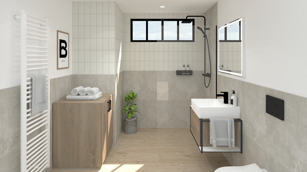 Design ideas for a scandi bathroom in Berlin.