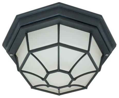 Nuvo 1-Light Fluorescent Outdoor Light Fixture, Textured Black