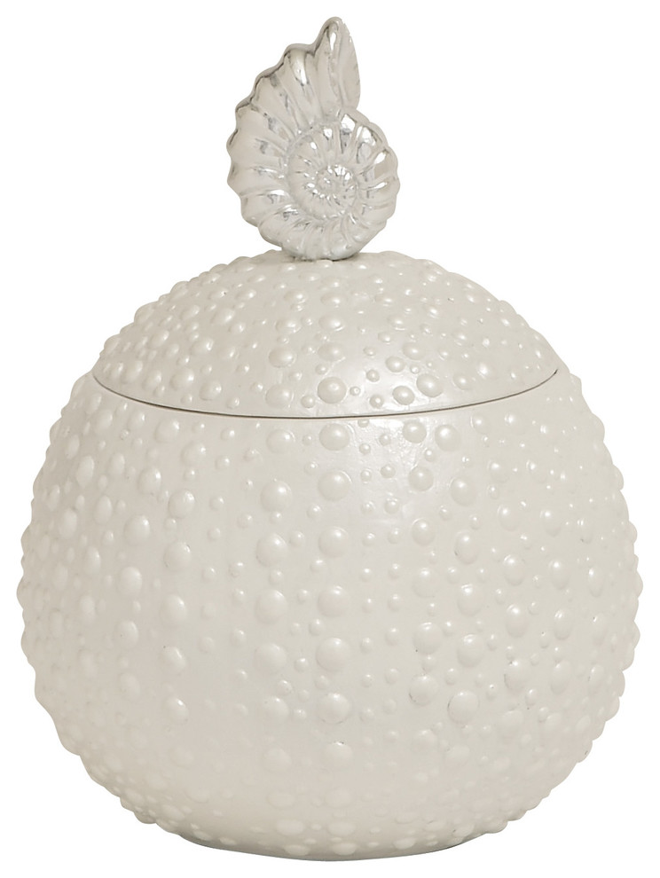 Classy Styled Polystone Covered Shell Jar