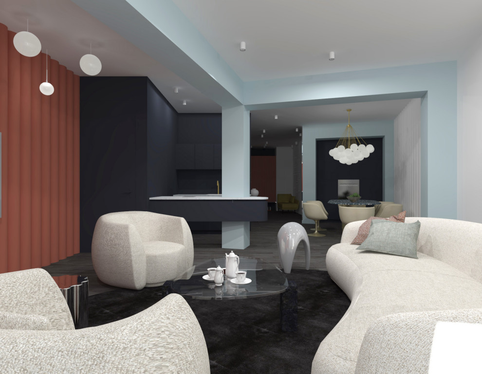 Дизайн-проект квартиры 158 кв м в ЖК Neva Residence