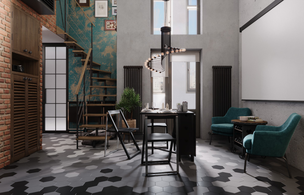 Проект квартиры с атриумом в ЖК "Поколение"