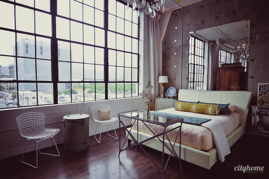 This is an example of an industrial bedroom in Salt Lake City.