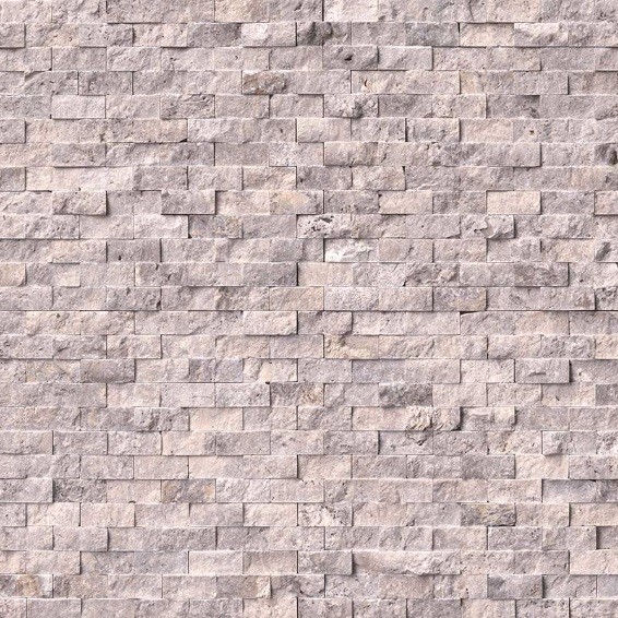 Silver Travertine 1x2 Splitface Mosaic Set To Cover 1 Traditional Silver Travertine 1x2 Splitface Mosaic Set To Cover 1 Traditional Siding And Stone Veneer By Wall Tile