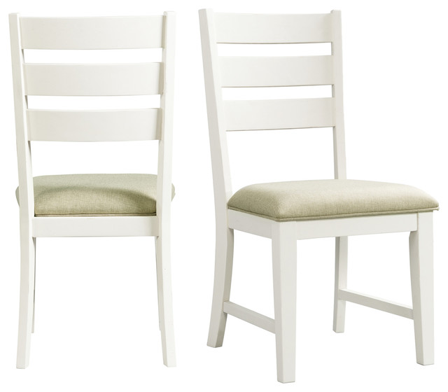 Picket House Barrett Ladder Back Side Chair Set Transitional Dining Chairs by Homesquare