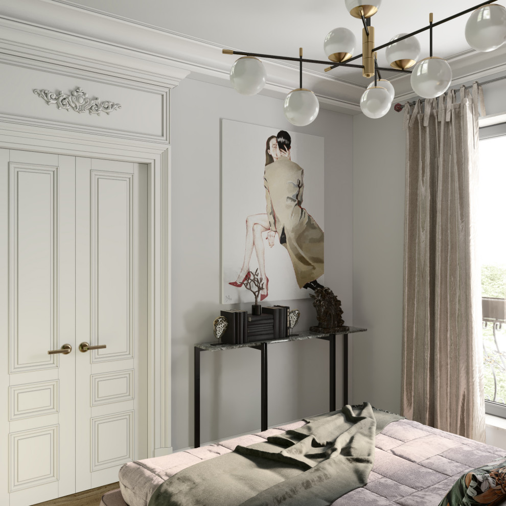 ДИЗАЙН-ПРОЕКТ КВАРТИРЫ В ВАРШАВЕ В РОМАНТИЧНОМ СТИЛЕ