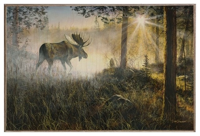 Jim Hansel /"North Country/" Bull Moose Print  16/" x 12/"