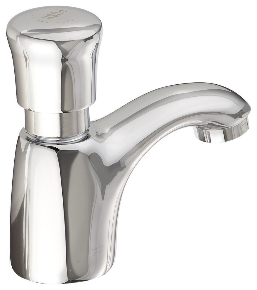 PILLAR TAP METERING FAUCET, 1.0 GPM, POLISHED CHROME