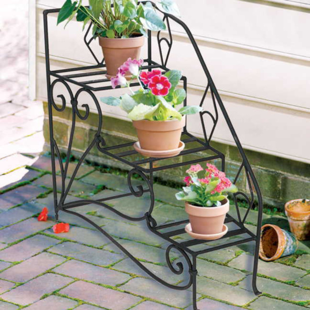 Peacock Steps Plant Stand - Traditional - Patio - Other - by Jackson