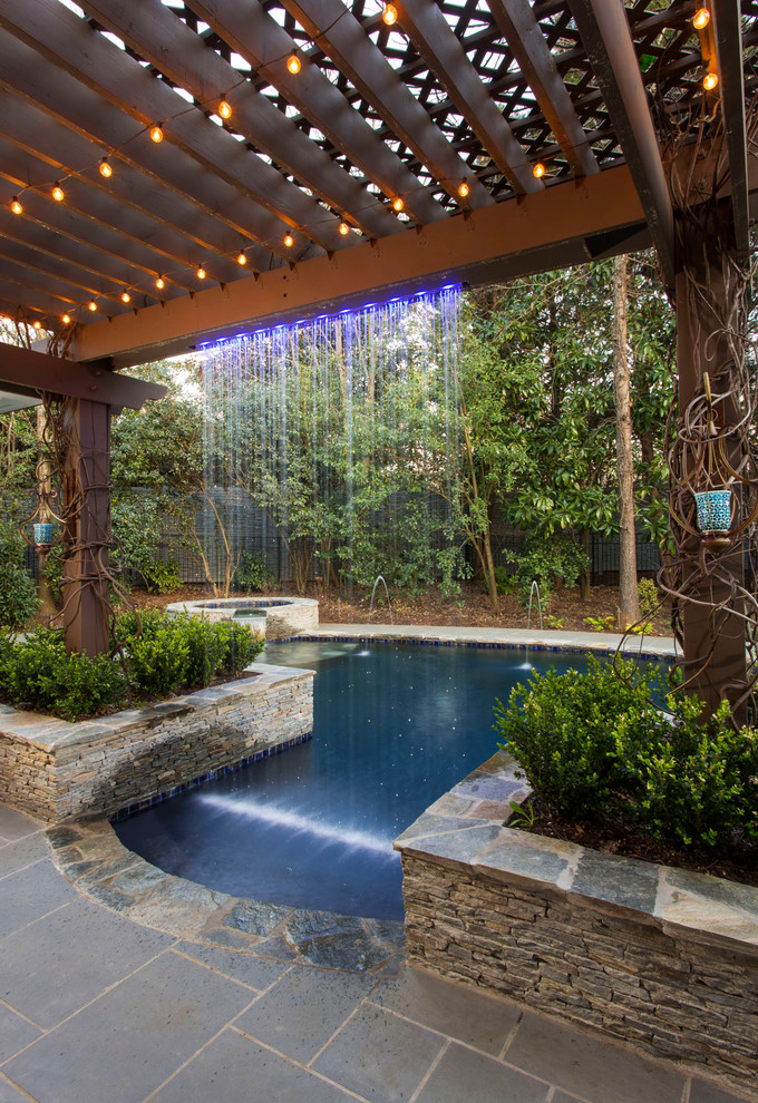 Inspiration for a country pool in Charlotte.