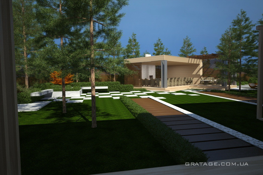 Ландшафт таунхаус